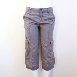 merona grey cargo capri pants y2k utility mid rise